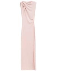 Atlein - Vestido Largo Drapeado - Lyst