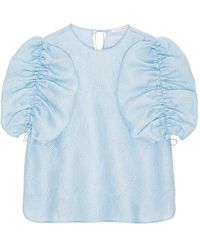 Cecilie Bahnsen - Top Met Gesmockt Detail - Lyst