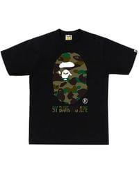 A Bathing Ape - Ape Head Camouflage-Print T-Shirt - Lyst