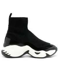 Emporio Armani - Chunky-sole Sock Sneakers - Lyst