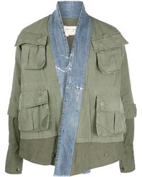 Greg Lauren - Hybrid Cotton Military Jacket - Lyst