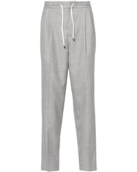 Brunello Cucinelli - Pressed-crease Wool Trousers - Lyst