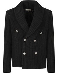 L.B.M. 1911 - Double-Breasted Shawl-Collar Sweater - Lyst