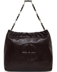 Anine Bing - Kate logo-embossed shoulder bag - Lyst