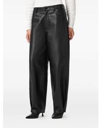 AllSaints - Jett Panelled Leather Trousers - Lyst