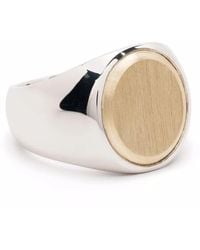 Tom Wood - Golden Top Oval Signet Ring - Lyst