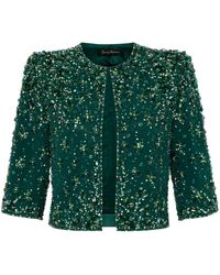 Jenny Packham - Giacca Crop Vanity Con Decorazione - Lyst
