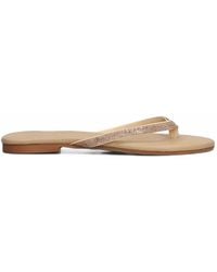 MC2 Saint Barth - Crystal-Embellished Flat Sandals - Lyst