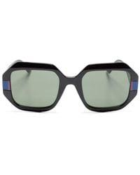 Karl Lagerfeld - Logo-print Square-frame Sunglasses - Lyst