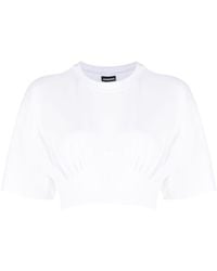 Jacquemus - Les Classiquesコレクション ホワイト Le T-shirt Caraco Tシャツ - Lyst
