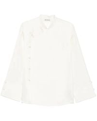 Rohe - Frog-Fastening Wide-Cuff Blouse - Lyst
