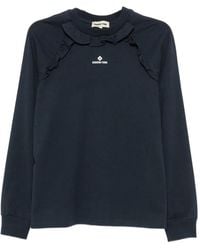 ShuShu/Tong - Ruffle-Trimmed Long-Sleeve T-Shirt - Lyst