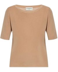 Officine Generale - Ribbed Short-Sleeve T-Shirt - Lyst
