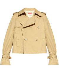 KENZO - Double-Breasted Flared-Sleeve Jacket - Lyst
