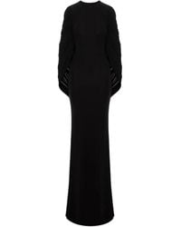 SEEN USERS - Fallen Angel Ruched-Sleeve Maxi Dress - Lyst