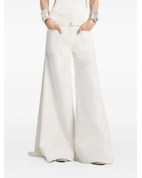 Courreges - Palazzohose Mit Logo - Lyst