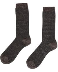 ANT45 - Lapua Metallic-Thread Ribbed Socks - Lyst