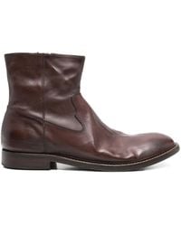 Moma - Zip-Detail Leather Boots - Lyst