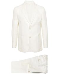 Eleventy - Single-Breasted Linen Blend Suit - Lyst