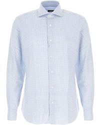 Barba Napoli - Overhemd Met Gingham Ruit - Lyst
