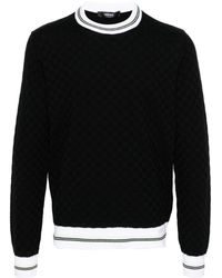 Versace - コントラスト チェック セーター - Lyst