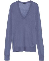 JOSEPH - Top con cuello en V de cachemira - Lyst