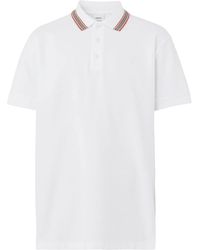 Burberry - Icon Stripe Cotton Polo Shirt - Lyst