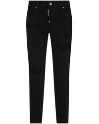 DSquared² - Black Bull ダメージ スリムジーンズ - Lyst
