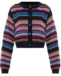 DSquared² - Striped Button-Up Cardigan - Lyst