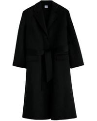 Aspesi - Belted Wool Coat - Lyst