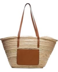 Poche Paris - Top-Handles Straw Tote Bag - Lyst