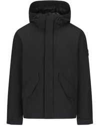 Stone Island - Fw26 Zip & Button Overshirt Jacket With Sleeve Badge, Size M - Lyst