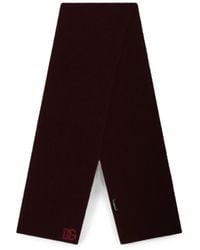 Dolce & Gabbana - Virgin Wool Scarf With Logo - Lyst