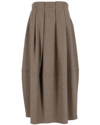 Antonelli - Jupe Mi-Longue À Design Plissé - Lyst