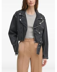 Guess - Belted Denim Jacket - Lyst