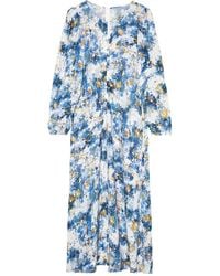 Marc O' Polo - Floral-Print Long-Sleeve Dress - Lyst