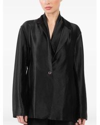 Peter Cohen - Silk Single-Breasted Blazer - Lyst