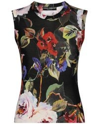 Dolce & Gabbana - 'Roseto' Top - Lyst