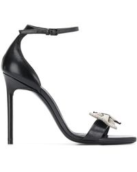 Saint Laurent Amber 105 Sandalen - Zwart