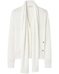 RETORI - Scarf-Detail Silk Cardigan - Lyst
