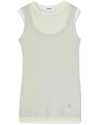 Jil Sander - Top de tirantes a capas - Lyst