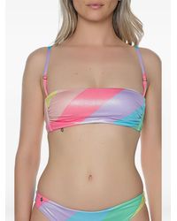 Kurt Geiger - Kensington Striped Bikini Top - Lyst