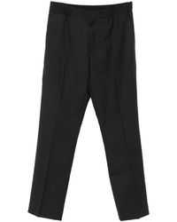 Paul Smith - Elasticated-Waist Wool Trousers - Lyst