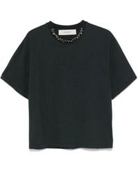 Golden Goose - T-Shirt Verfraaid Met Kristallen - Lyst