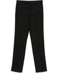Lardini - Wool Straight-Leg Trousers - Lyst