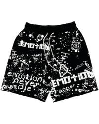 Mixed Emotions - Graffiti-Print Drawstring-Fastening Track Shorts - Lyst