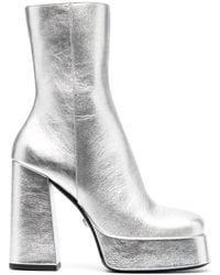 Versace - Aevitas 170mm Metallic-effect Boots - Lyst