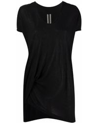 Rick Owens - T-Shirt mit asymmetrischem Saum - Lyst