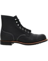Red Wing - Stivali Iron Ranger Con Impunture A Contrasto - Lyst