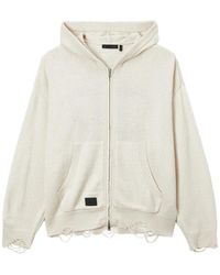 FIVE CM - Distressed Skeleton-Intarsia Hoodie - Lyst